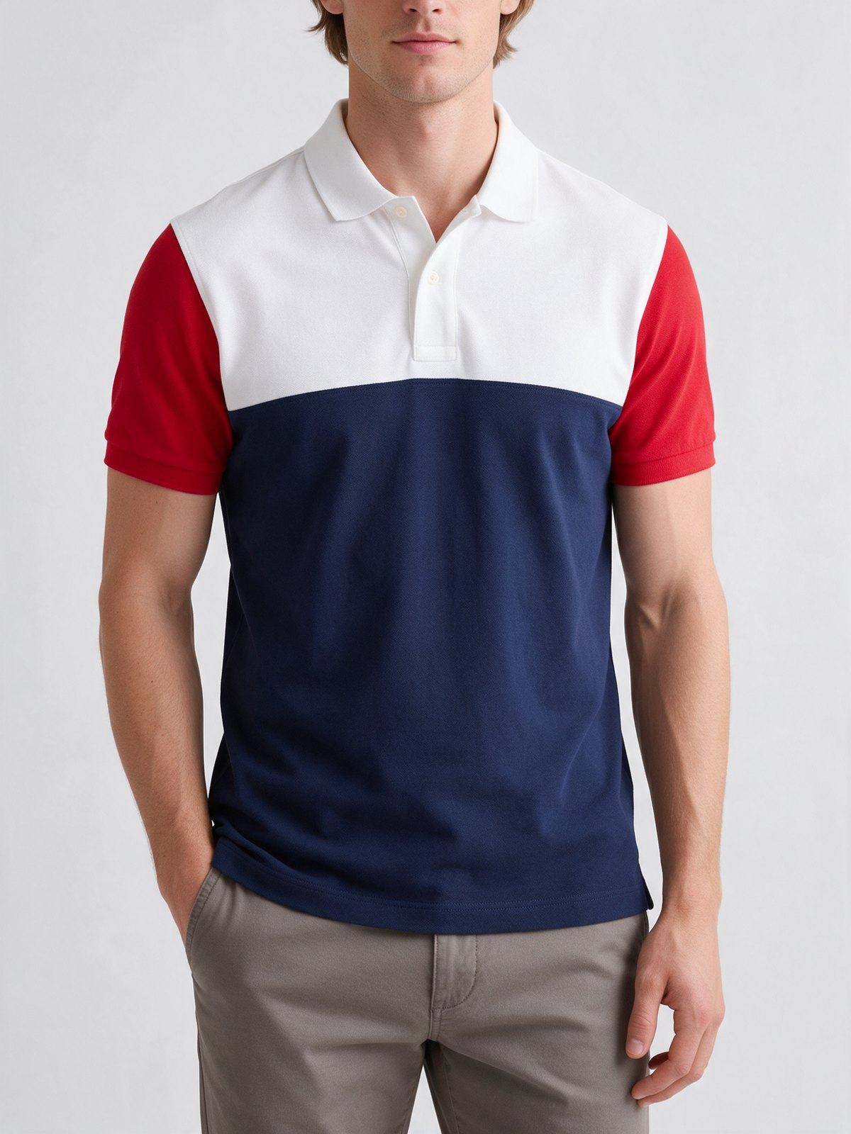 Color-block Polo